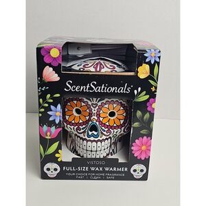 ScentSationals Sugar Skull Day Of The Dead "Color Of Life" Wax Warmer Halloween